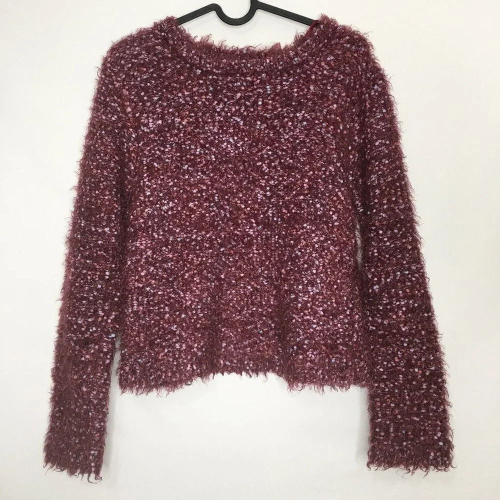 WILD FABLE Soft Eyelash Knit Multicolor Sweater S